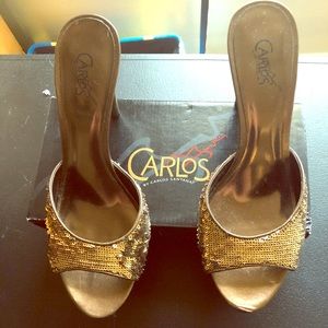 Carlos Santana Bronze Heels